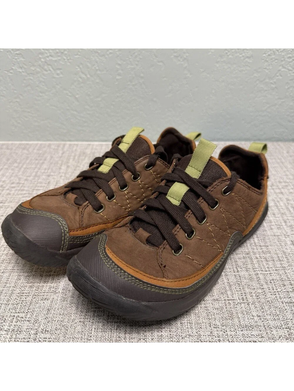 KALSO EARTH Shoes Womens Size 7 LEATHER Lace-Up Retro Brown